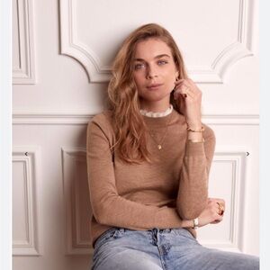 Sezane Tan Sweater